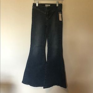Free people extreme bell bottom jeans